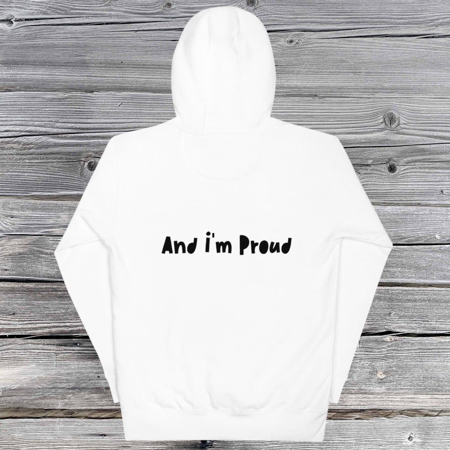 Front & Back Text Unisex Hoodie